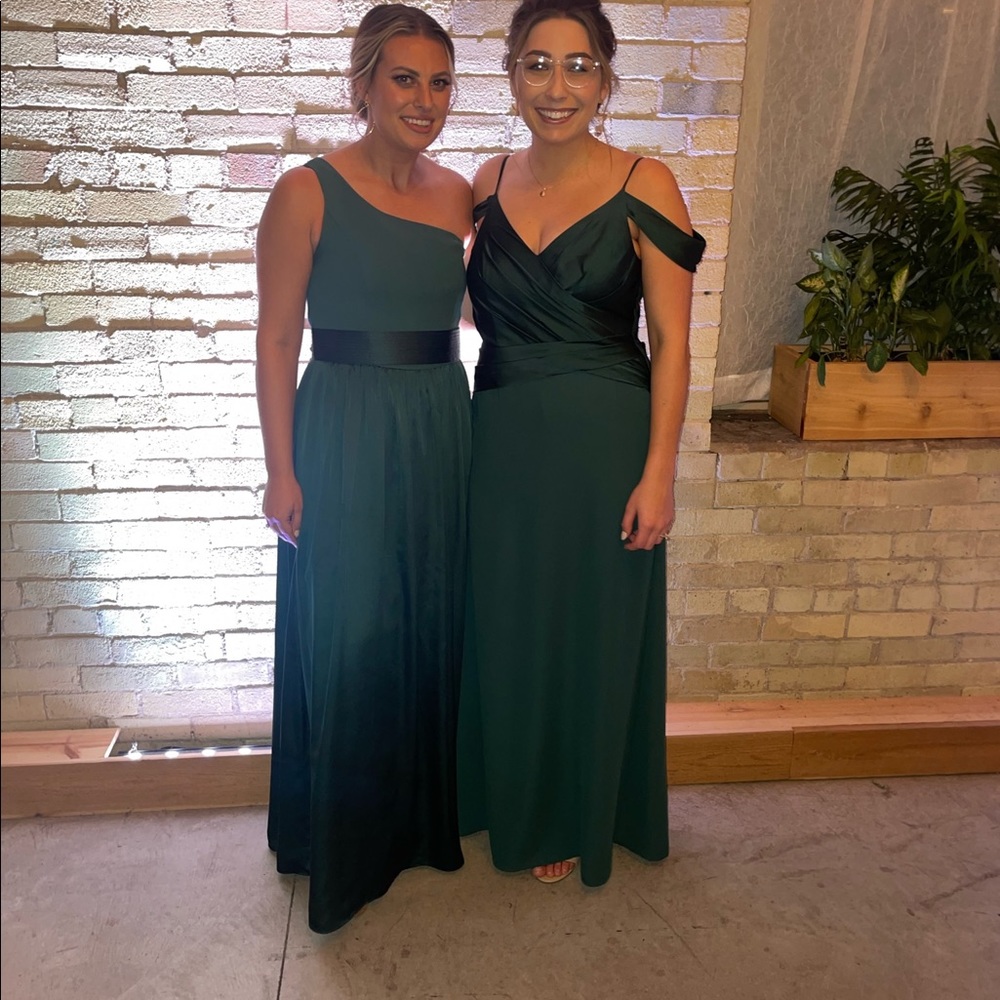 Emerald green bridesmaid dress